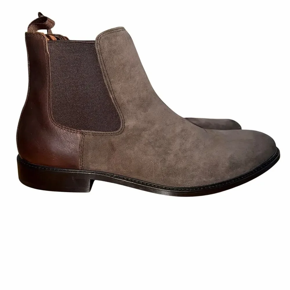 Banana Republic Dwen Chelsea Boots Men’s 11 Espresso Brown Suede Leather